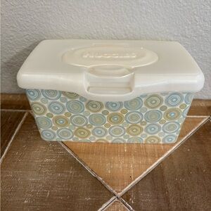 Huggies Baby Wet Wipes Pop Up Container EMPTY Tub Refillable Circles